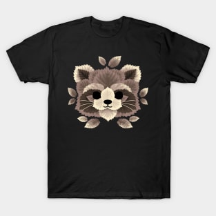 Raccoon of leaves T-Shirt